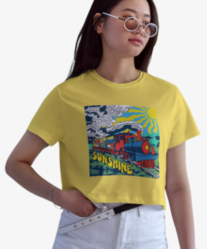 Sunshine  – Camiseta Feminina Cropped